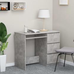 vidaXL Birou, gri beton, 90 x 45 x 76 cm, PAL (801377)