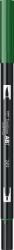 Tombow Marker caligrafic 2 in 1, ABT Dual Brush Pen, hunter green Tombow ABT-249 (ABT-249)