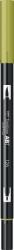 Tombow Marker caligrafic 2 in 1, ABT Dual Brush Pen, light olive Tombow ABT-126 (ABT-126)