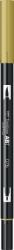 Tombow Marker caligrafic 2 in 1, ABT Dual Brush Pen, green ochre Tombow ABT-076 (ABT-076)