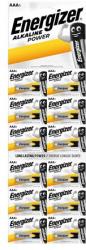 Energizer Elem, AAA mikro, 12 db, egyesével téphető, ENERGIZER Alkaline Power Kartella (EEAAAK12)
