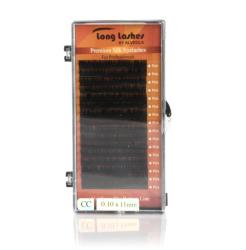 Long Lashes Extreme Volume Selyem műszempilla CC/0, 10-11mm (LLEVSCC8100011) - alveolashop