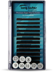 Long Lashes Premium Super Flat D / 0, 2 - 8-9-10-11-12-13mm (LLSFD7200000) - alveolashop