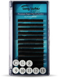 Long Lashes Premium Super Flat C / 0, 20 - 8-9-10-11-12-13mm (LLSFC7200000) - alveolashop