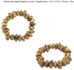  Bratara din Samburi Diametru 61 mm - Margele Neregulate - 7-11 x 17-21 x 13 mm - 1 Buc