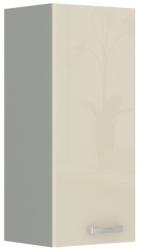 TEMPO KONDELA felsőszekrény, magas fényű bézs, PRADO 30 G-72 - kondela