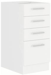 TEMPO KONDELA Alsószekrény, fehér, SPLIT 40 D 4S BB