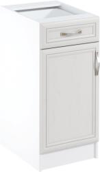TEMPO KONDELA Alsószekrény D40S1, balos, fehér/sosna Andersen, SICILIA