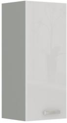 TEMPO KONDELA Felsőszekrény, fehér magasfényű, PRADO 30 G-72