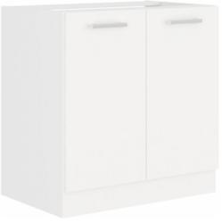 TEMPO KONDELA Mosogatószekrény, fehér, SPLIT 80 ZL 2F BB