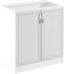 TEMPO KONDELA Alsószekrény D80, fehér/sosna Andersen, SICILIA