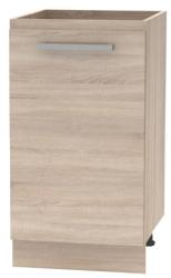 TEMPO KONDELA Alsószekrény 45 1DV, tölgy sonoma, NOVA PLUS NOPL-063-0S