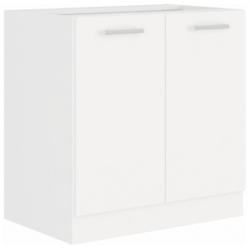 TEMPO KONDELA Alsószekrény, fehér, SPLIT 80 D 2F BB - kondela