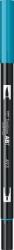 Tombow Marker caligrafic 2 in 1, ABT Dual Brush Pen, reflex blue Tombow ABT-493 (ABT-493)