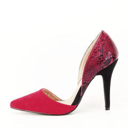 SOFILINE Pantofi rosii decupati lateral Lori 03 (BLJY1176 RED -40)