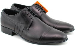 Ellion Pantofi barbati eleganti, negri din piele naturala - 032NBOX (032NBOX)