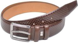 ClK LEATHER Curea barbati eleganta din piele naturala maro 3.5cm - DR240M (DR240M)