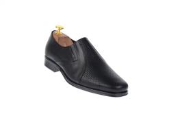 NIC-MAR Pantofi barbati eleganti din piele naturala, cu elastic, NIC02ELPR (NIC02ELPR)