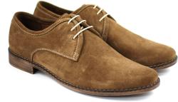 Rovi Design Pantofi barbati casual - eleganti din piele naturala maro deschis - PAMD (PAMD)