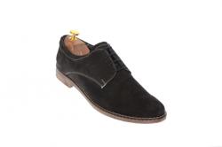 Rovi Design Pantofi barbati casual din piele naturala intoarsa, culoare gri inchis - PAGRIVEL3 (PAGRIVEL3)