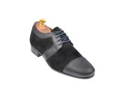 Lucianis style Pantofi barbati eleganti din piele naturala, culoare gri inchis - 1006GRI (1006GRI)