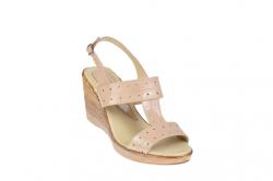 Rovi Design Sandale dama din piele naturala cu platforma de 8 cm S300LACBEJ (S300LACBEJ)