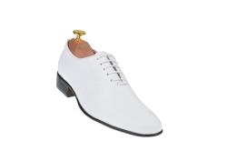 Rovi Design Pantofi barbati, eleganti din piele naturala alba - ENZOABOX (ENZOABOX)