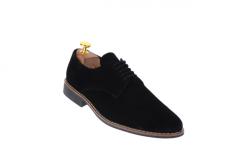 NIC-MAR Pantofi barbati casual, eleganti din piele naturala intoarsa neagra NIC184ANV (NIC184NV)