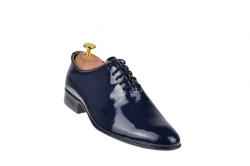 Rovi Design Pantofi barbati office, eleganti din piele naturala, bleumarin lac, ENZO - MOD1BLMLAC (MOD1BLMLAC)