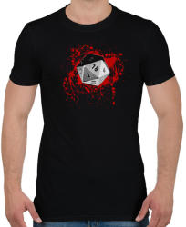 printfashion Véres D20 - Férfi póló - Fekete (2638016)