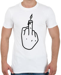printfashion FCK gyertya - Férfi póló - Fehér (2654059)