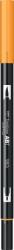 Tombow Marker caligrafic 2 in 1, ABT Dual Brush Pen, chrome yellow Tombow ABT-985 (ABT-985)