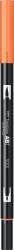 Tombow Marker caligrafic 2 in 1, ABT Dual Brush Pen, orange Tombow ABT-933 (ABT-933)