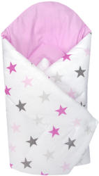 Ankras Wrappers Stars - roz Lenjerii de pat bebelusi‎, patura bebelusi