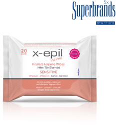 X-Epil Intimo Intim törlőkendő - sensitive 20db (XE9311)