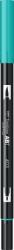 Tombow Marker caligrafic 2 in 1, ABT Dual Brush Pen, bright blue Tombow ABT-403 (ABT-403)