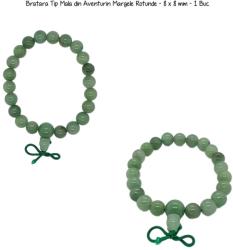  Bratara Tip Mala din Aventurin Margele Rotunde - 8 x 8 mm - 1 Buc