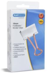 Rapesco Bindercsipesz, 19 mm, RAPESCO, fehér (80db/bliszt) (IR1508)