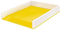 LEITZ Irattálca, műanyag, kettős színhatású, LEITZ "Wow", sárga (E53611016) - webpapir