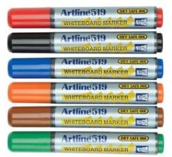 Artline Marker tabla varf tesit 2 -5 mm Dry safe ink 6 cul/set 519 ARTLINE (9630)