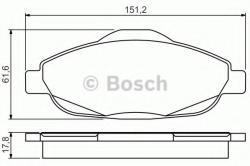 Bosch Set placute frana, frana disc PEUGEOT 3008 (2009 - 2016) BOSCH 0 986 495 266