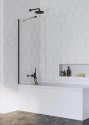 Radaway Idea Black PNJ 90 kádparaván, fekete 10001090-54-01 (10001090-54-01)