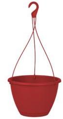 Artevasi Algarve Hanging basket 30 cm műanyag kaspó dark red színben
