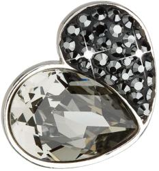 Swarovski elements argint pandantiv inimă cu cristale Swarovski elements 34161.3 negru diamant