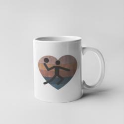 Retró kézilabdázó bögre