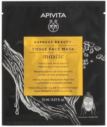 APIVITA Express Beauty Mastic Tissue Masca de fata pentru efect de consolidare și ridicare cu mastic 15ml Masca de fata