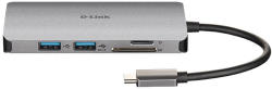 D-Link 6-in-1 3 portos USB Hub + HDMI + Kártyaolvasó (DUB-M610)