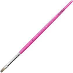 NANI Pensulă NANI pentru gel, mărimea 4 - Glitter Pink