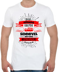 printfashion Bátor tűzoltó - Férfi póló - Fehér (2668957)
