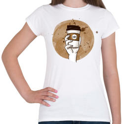 printfashion Dobozos kávé - Női póló - Fehér (2675422)